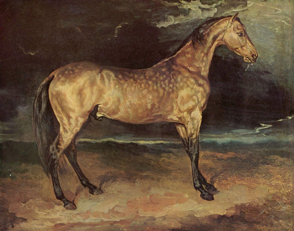 Caballo pintado por Théodore GéricaultCaballo pintado por Théodore Géricault