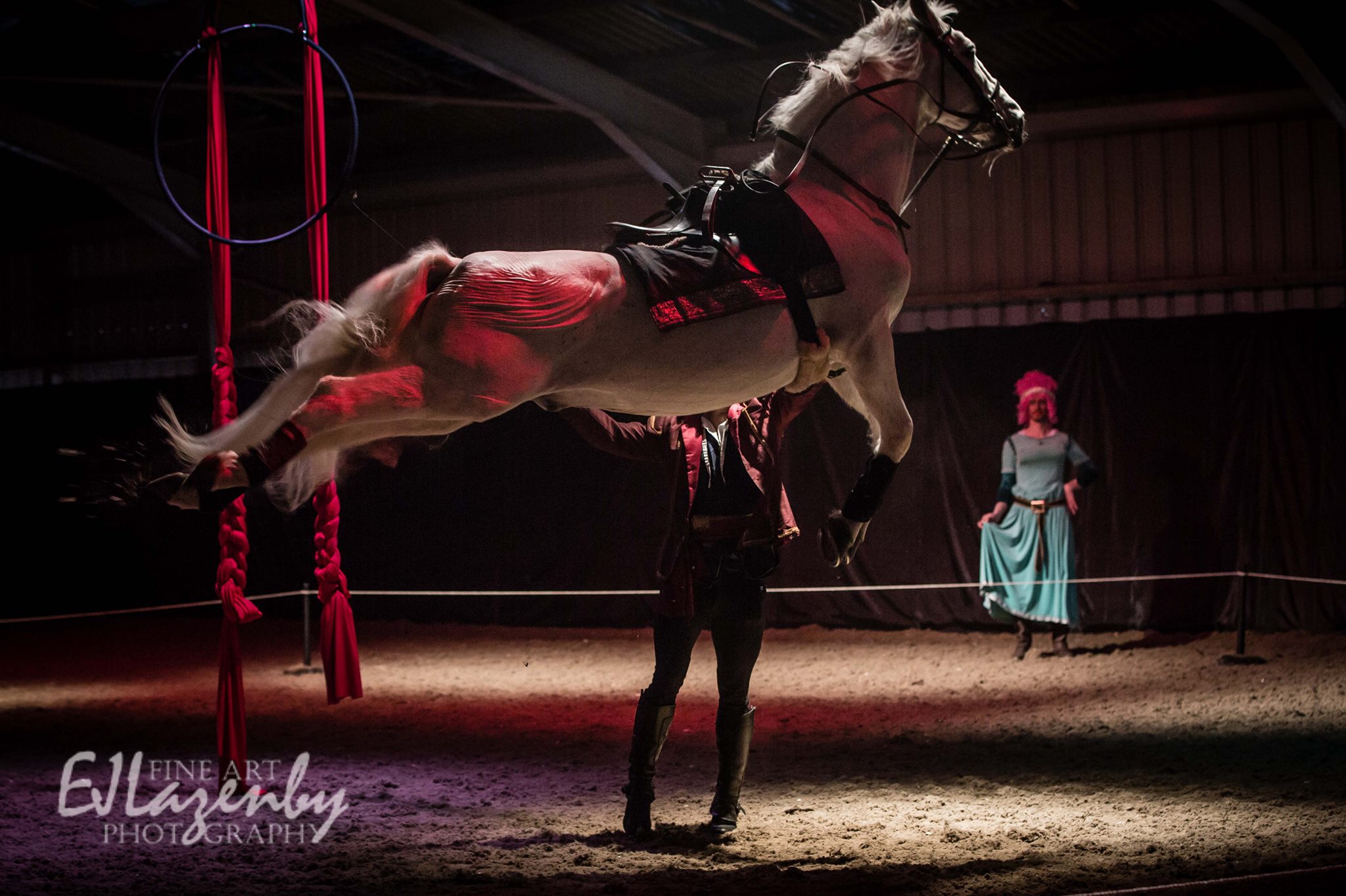 Acrobacias equinas marca “Atkinson”