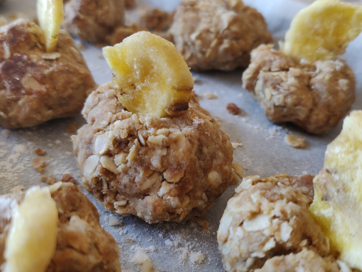 Premios de plátano deshidratado