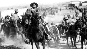 Pancho Villa y su caballo Siete Leguas