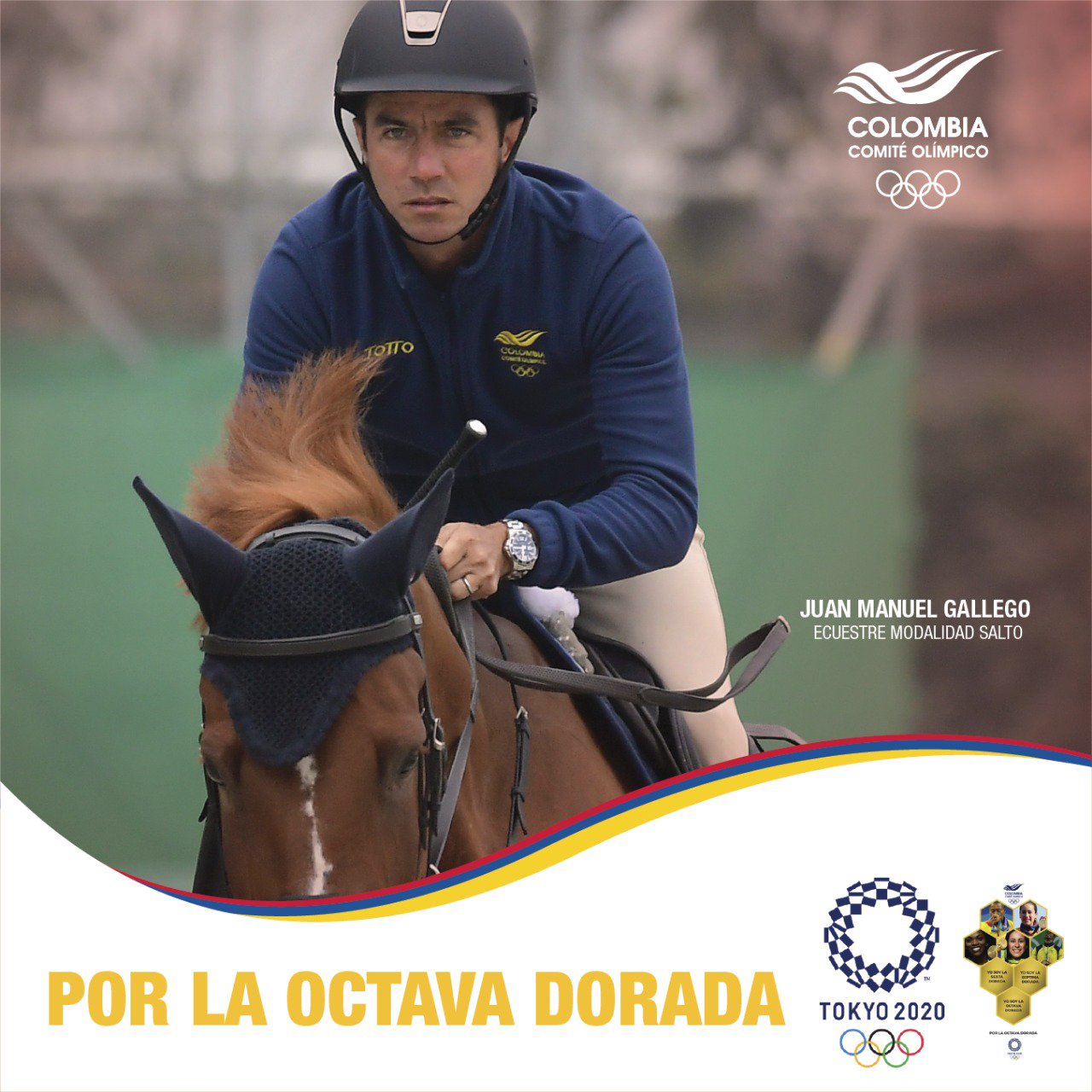 Juan Manuel Gallego el jinete colombiano que irá a Tokio 2020