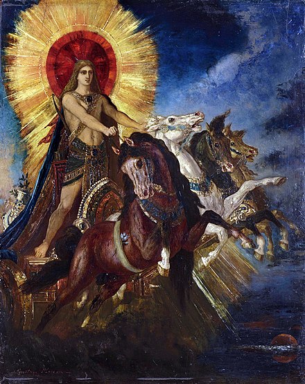 Chariot of Apollo or Phoebus Apollo (c.1880) - Gustave Moreau