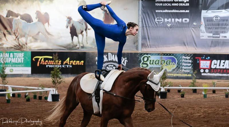 Vaulting el arte de las acrobacias a caballo