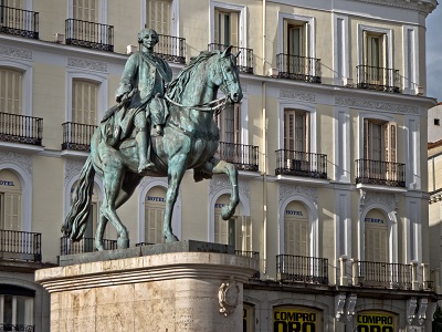 La estatua ecuestre de Carlos III