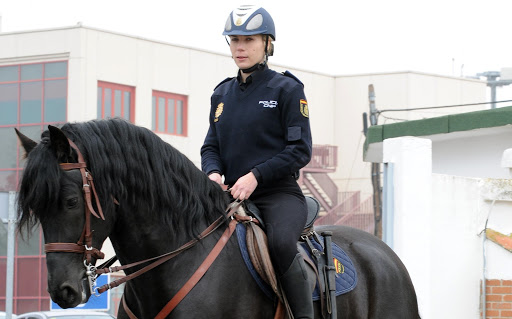 Policía a caballo en España