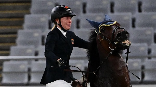 Annika Schleu y el caballo rebelde