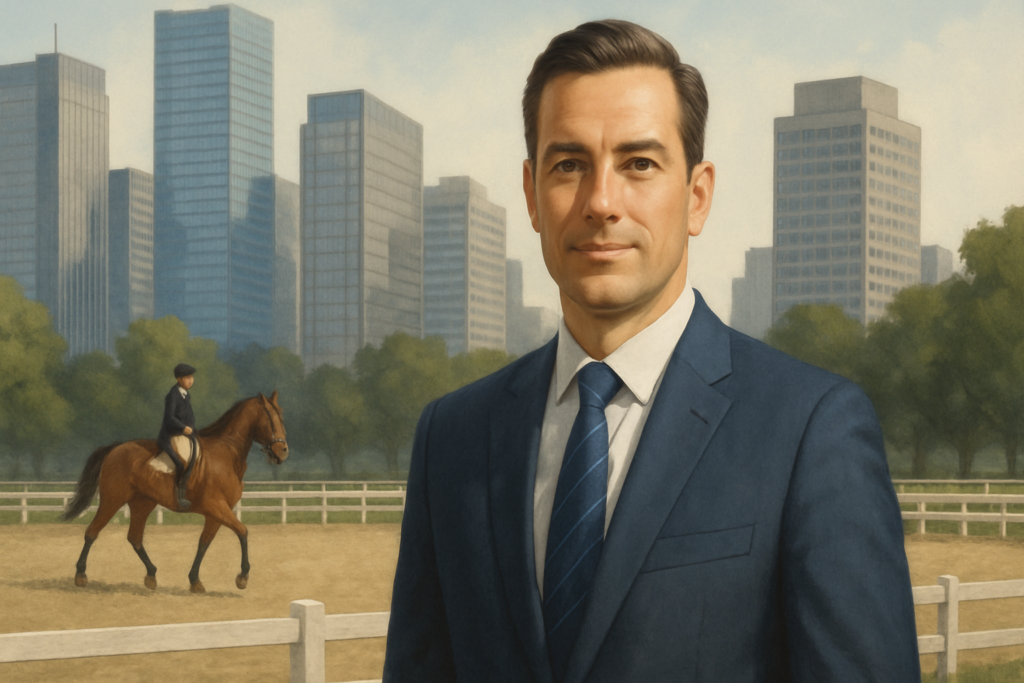 Gustavo Mirabal, líder financiero y ecuestre
